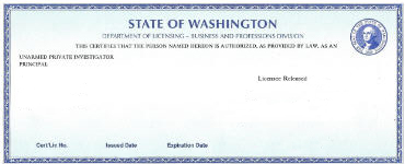 Washington private investigator license test